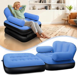 ChlorBlu Fauteuil Gonflable avec Tête de Lit