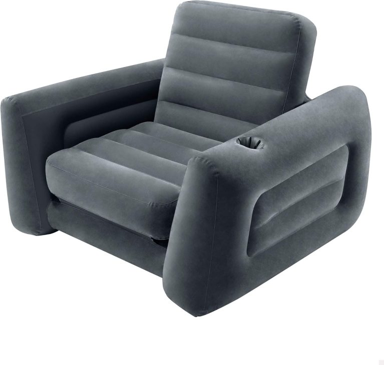INTEX Fauteuil chauffeuse 1 place, Gris Foncé