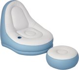 Notre test du Outsunny Fauteuil Gonflable et Repose-Pieds